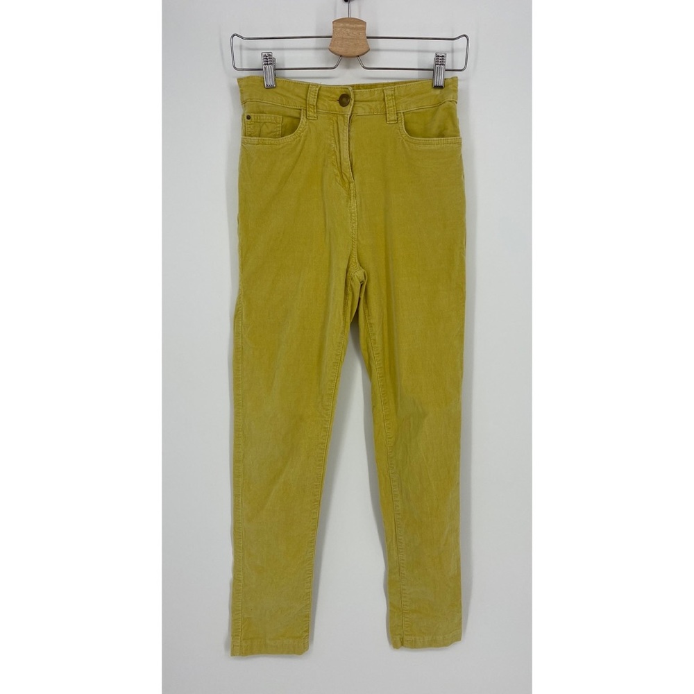 Monoprix Femme Yellow Corduroy Parisian Pants